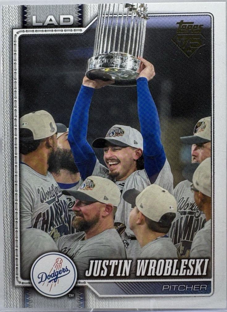 2026 Topps Series 2 Justin Wrobleski [Golden Mirror Variation] #391 card