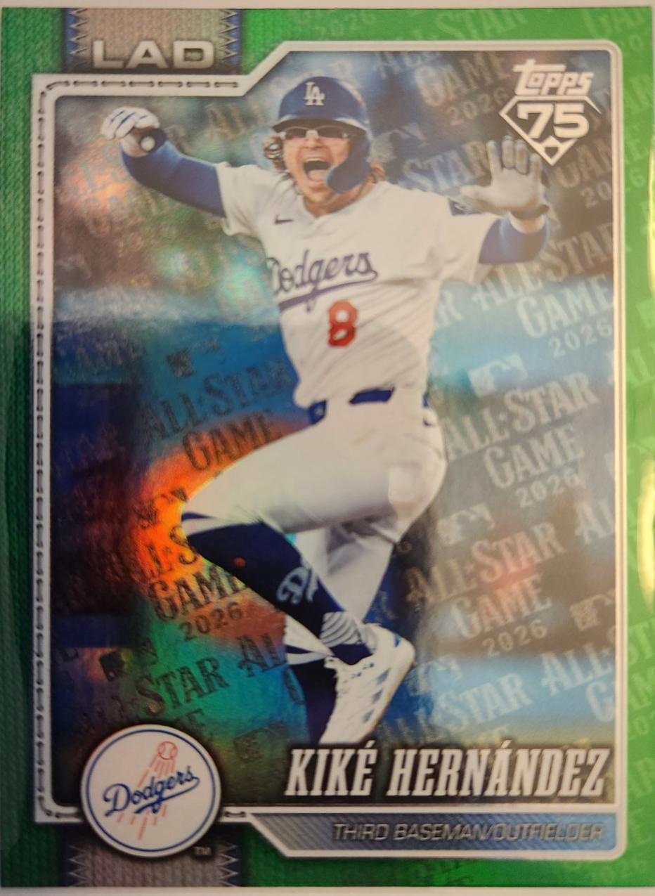 2026 Topps Series 2 Kike Hernandez [All Star Game Green] #571 card