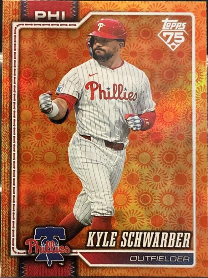 2026 Topps Series 2 Kyle Schwarber [Holiday Sunshine Variation] #650 card