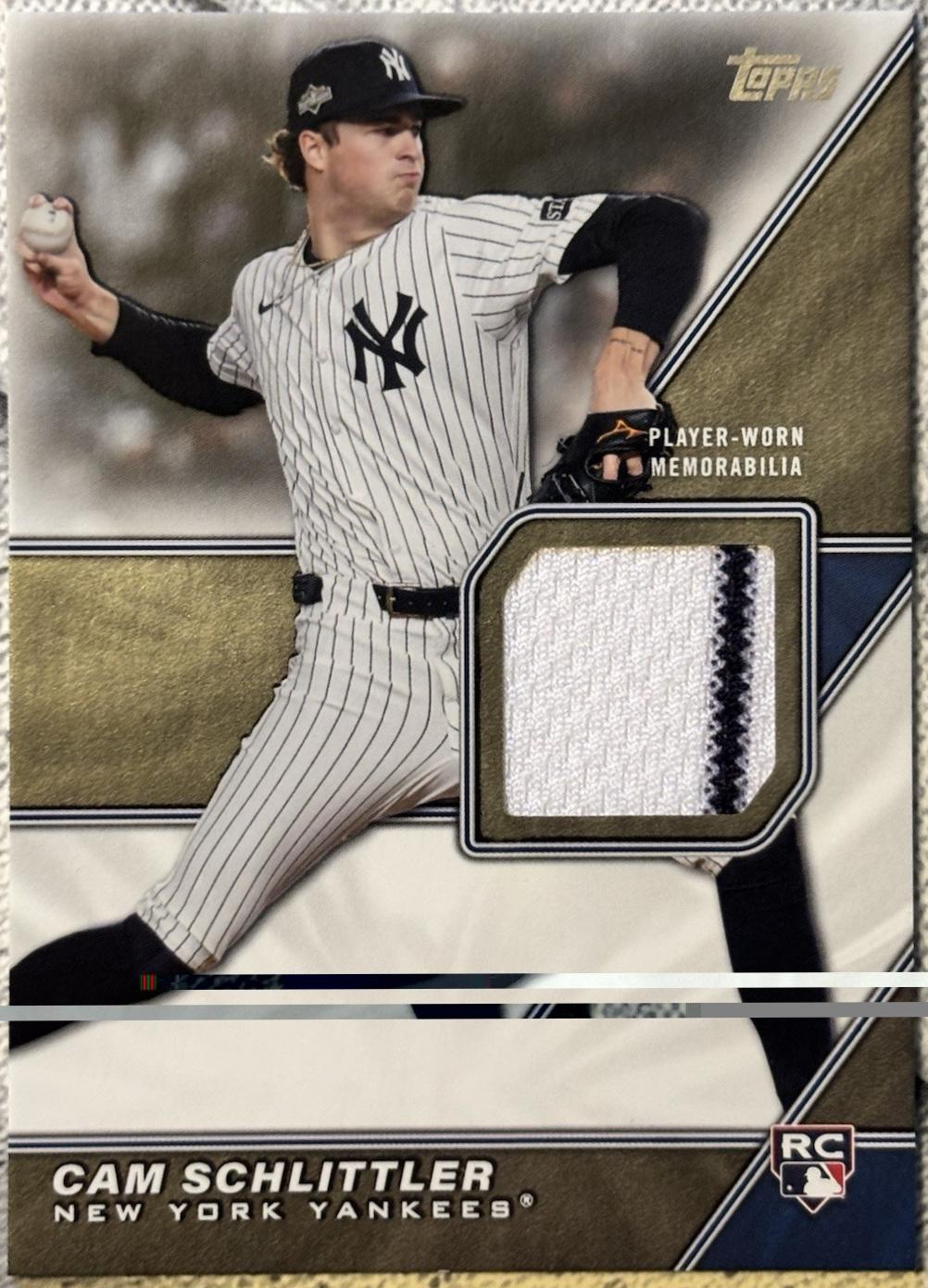 2026 Topps Series 2 Major League Materials Cam Schlittler #MLM2-CSC card
