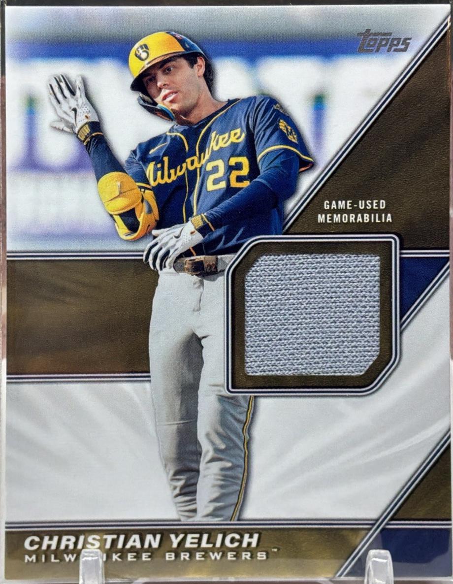 2026 Topps Series 2 Major League Materials Christian Yelich #MLM2-CY card