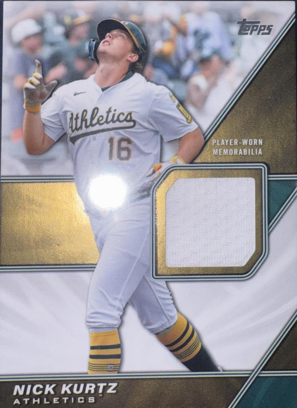 2026 Topps Series 2 Major League Materials Nick Kurtz #MLM2-NK card