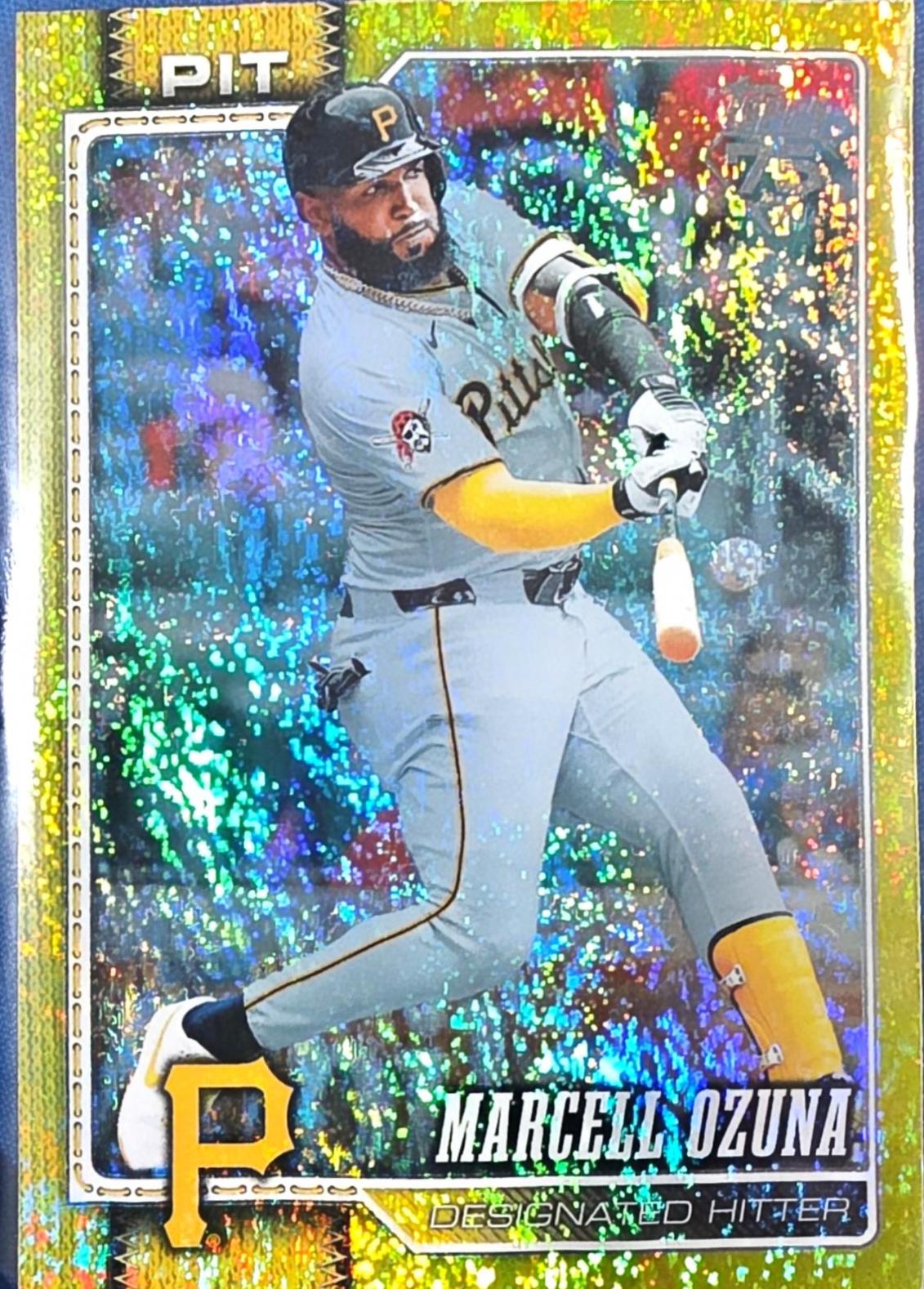 2026 Topps Series 2 Marcell Ozuna [Holo Foil Yellow] #580 card