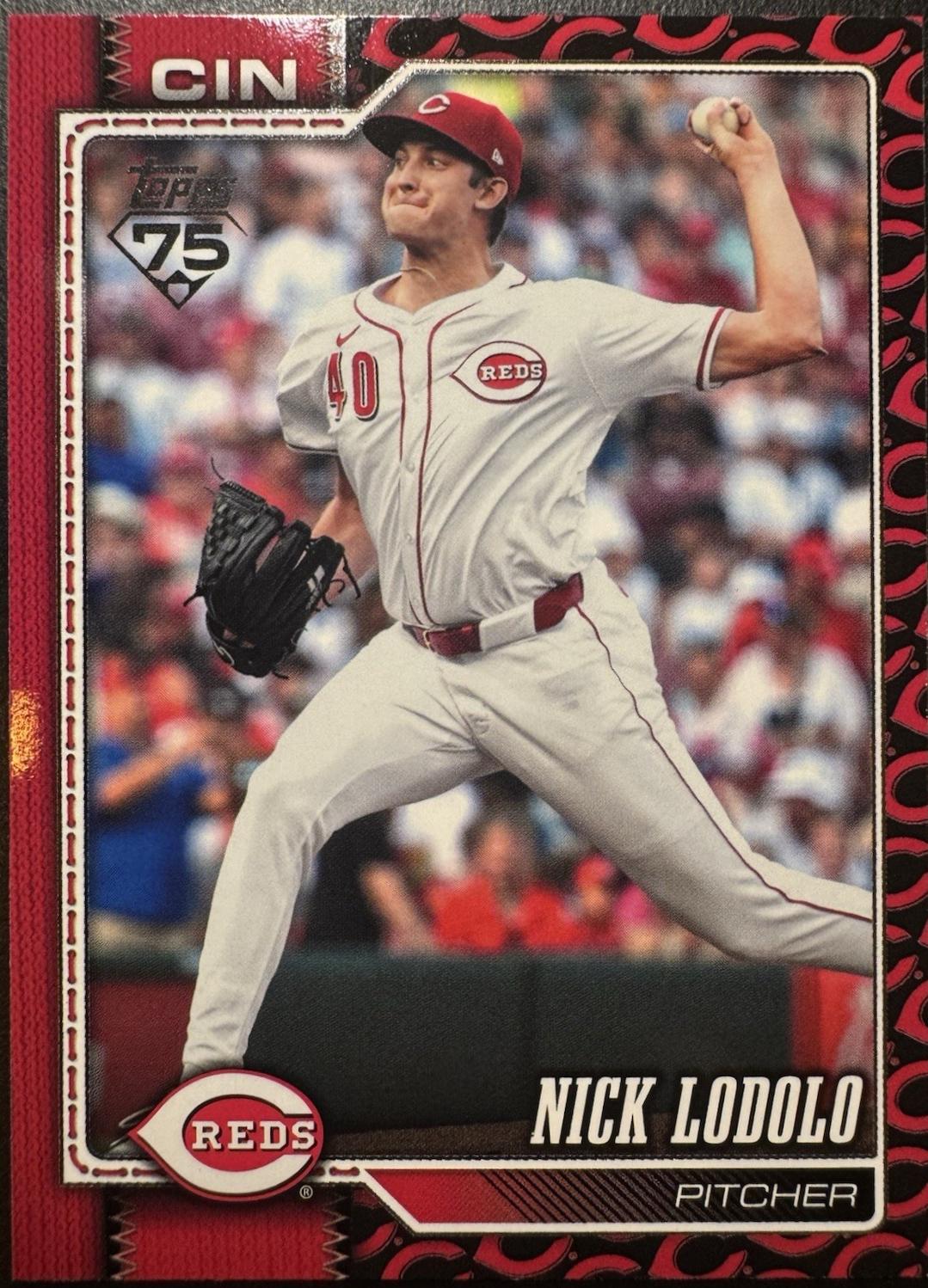 2026 Topps Series 2 Nick Lodolo [Team Color Border Variation] #643 card