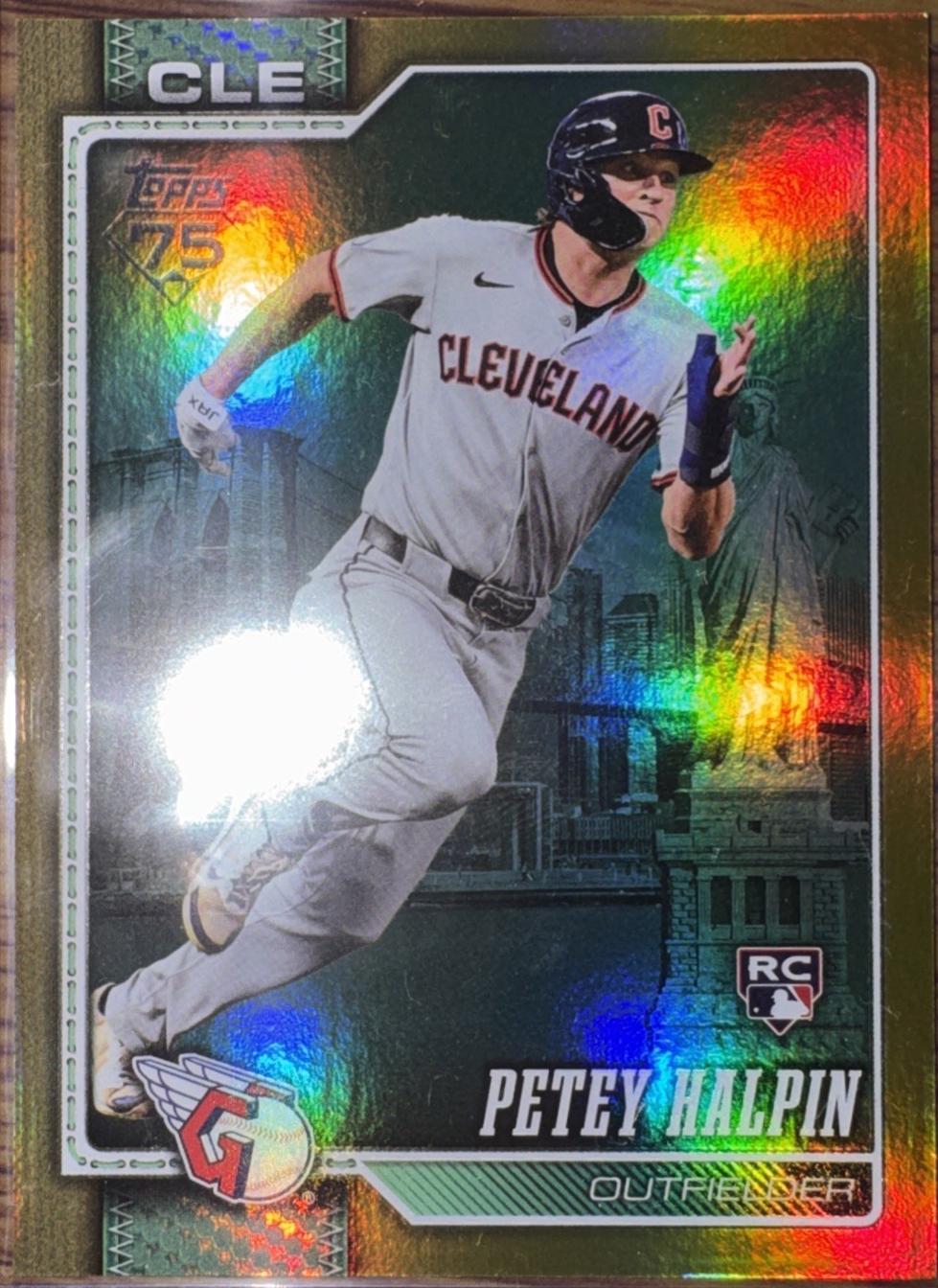 2026 Topps Series 2 Petey Halpin [Gold Big Apple Foil Variation] #668 card