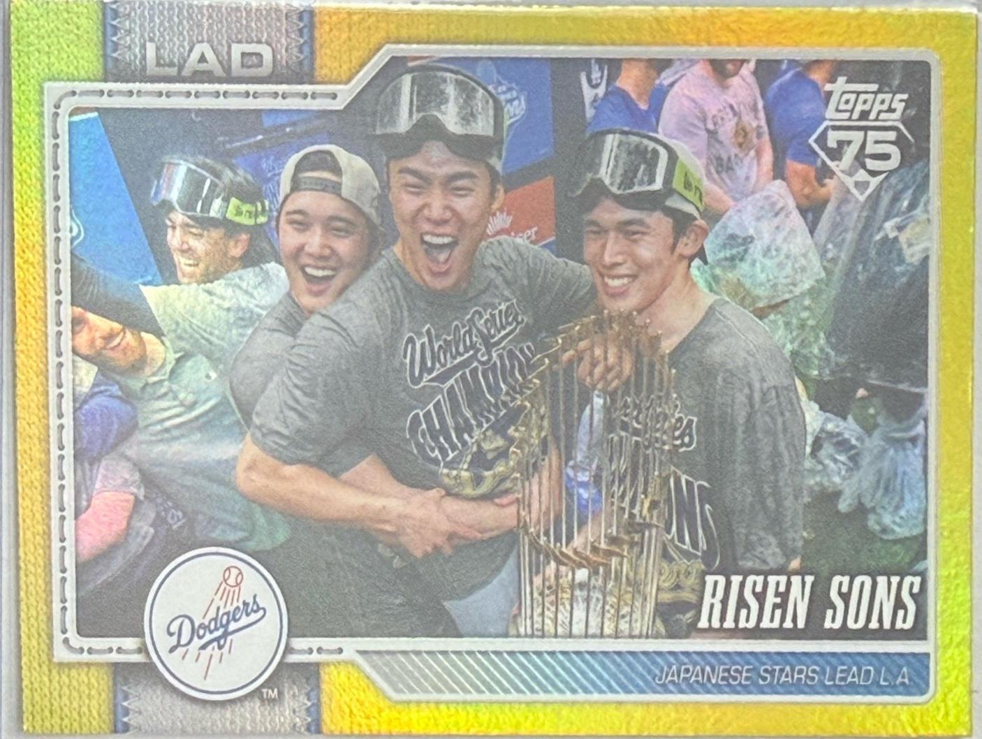 2026 Topps Series 2 Risen Sons [Holo Foil Yellow] #642 card