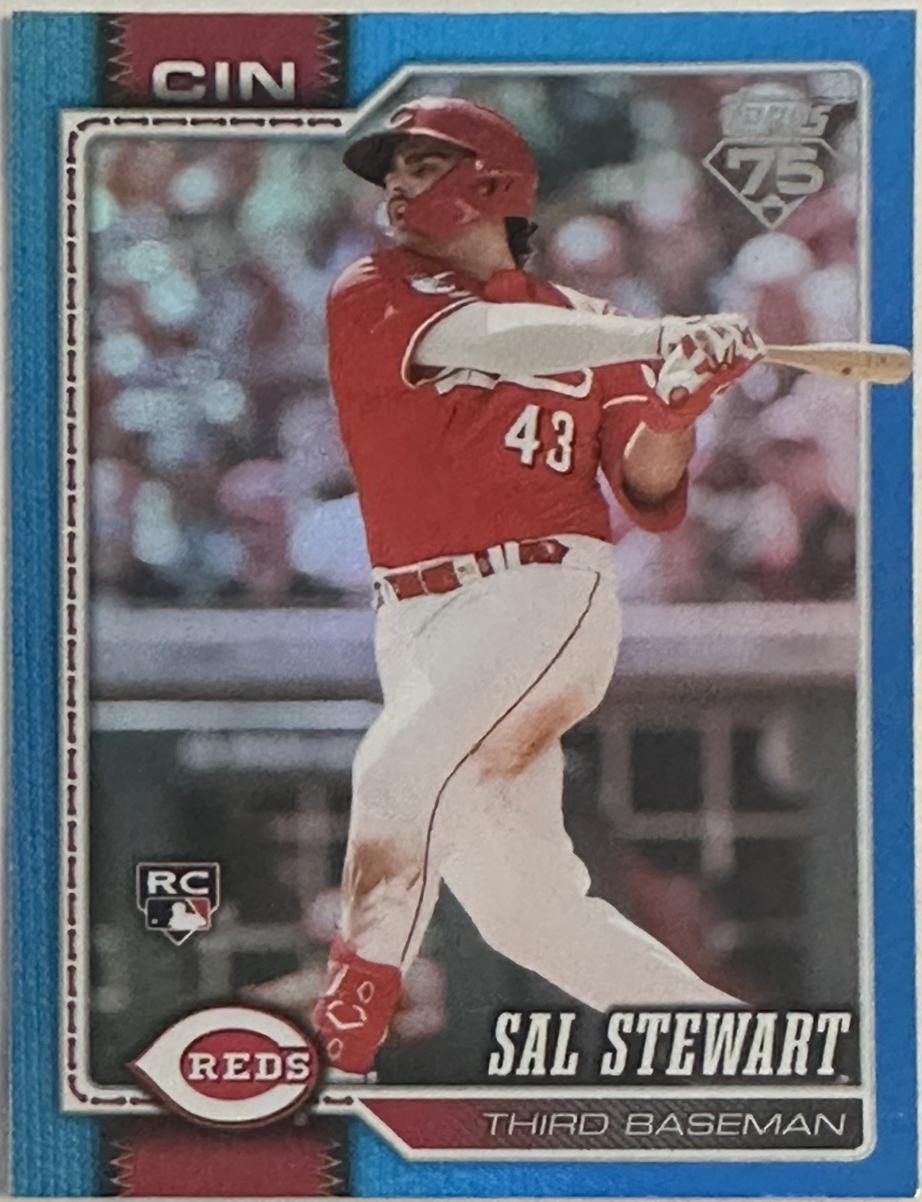 2026 Topps Series 2 Sal Stewart [Holo Foil Blue] #372 card