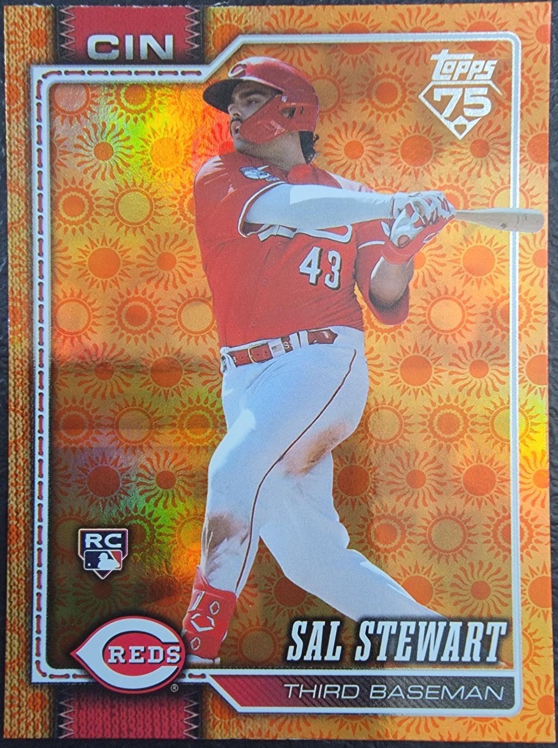 2026 Topps Series 2 Sal Stewart [Holo Foil Orange] #372 card