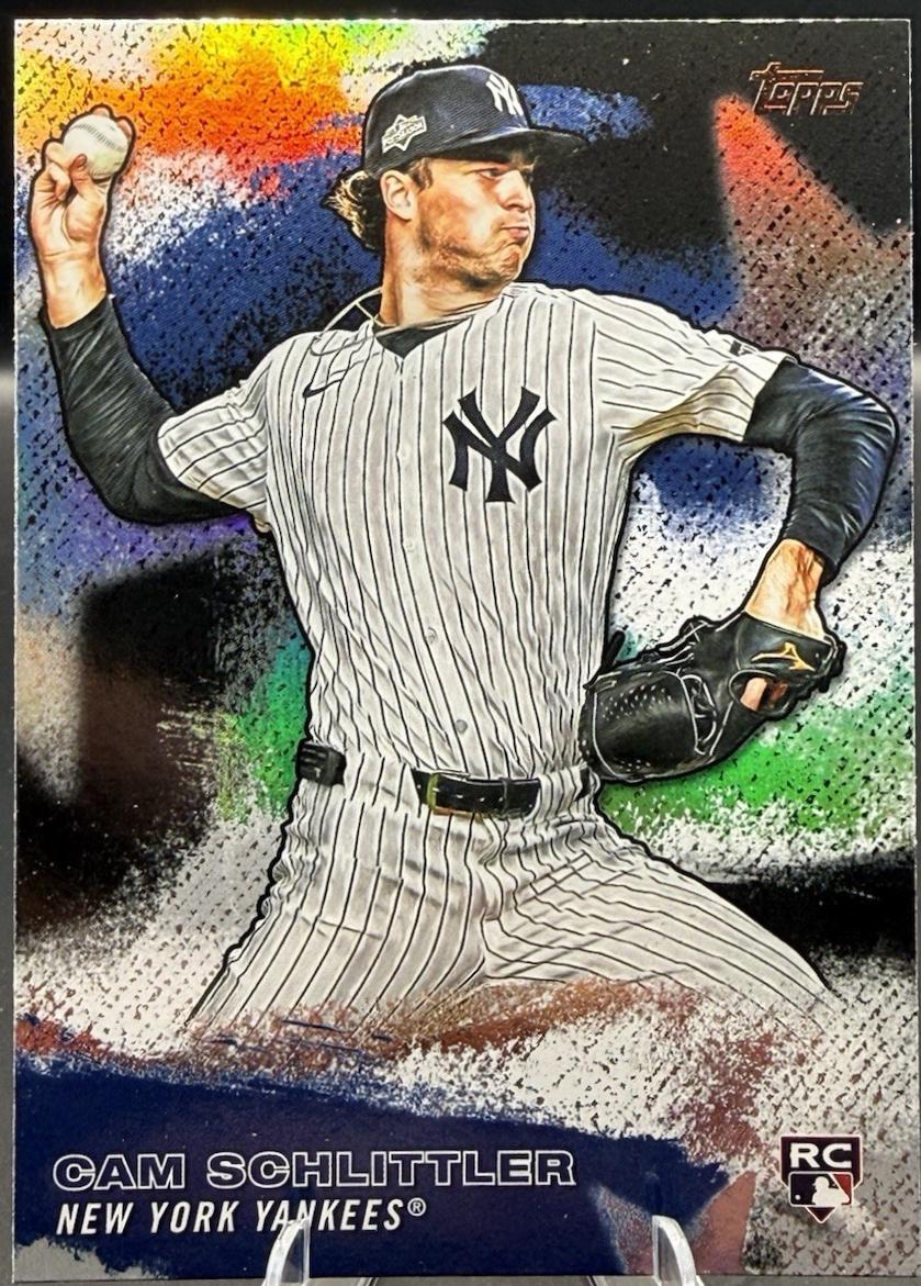 2026 Topps Series 2 Stars Of MLB Cam Schlittler [Crackle Foil] #SMLB-48 card