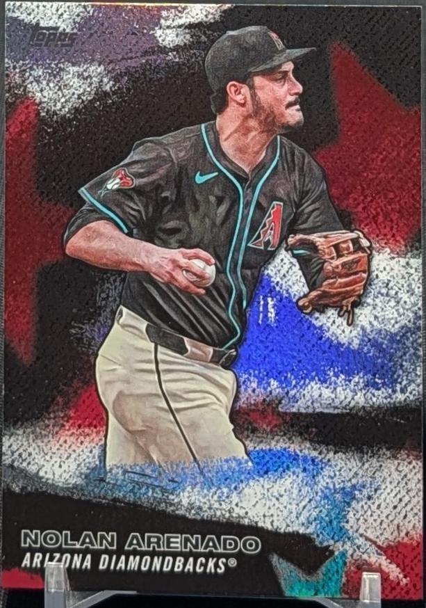 2026 Topps Series 2 Stars Of MLB Nolan Arenado [Crackle Foil] #SMLB-55 card