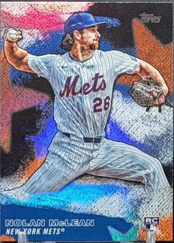 2026 Topps Series 2 Stars Of MLB Nolan McLean [Crackle Foil] #SMLB-46 card