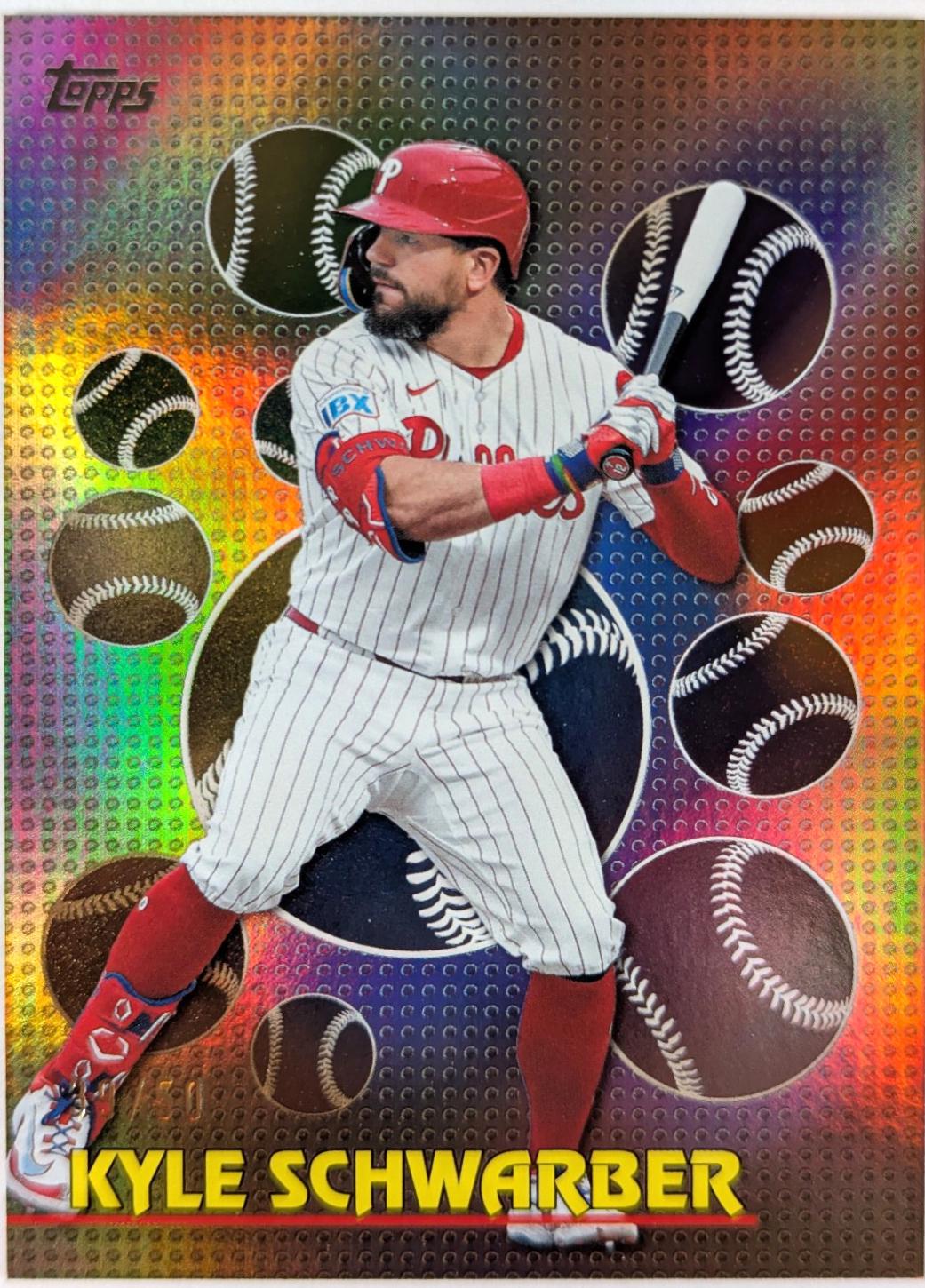 2026 Topps Series 2 Titans Of The Game Kyle Schwarber [Gold Foil] #TOG-35 card
