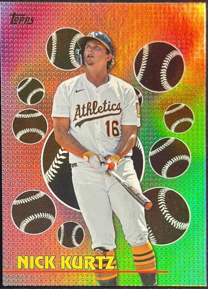 2026 Topps Series 2 Titans Of The Game Nick Kurtz [Crackle Foil] #TOG-22 card
