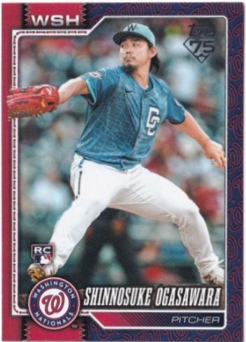 2026 Topps Shinnosuke Ogasawara [Team Color Border Variation] #32 card