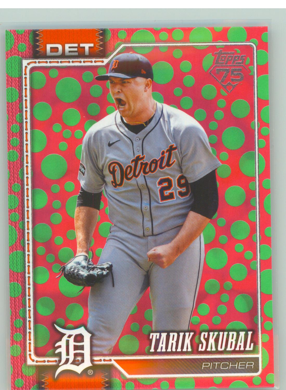 2026 Topps Tarik Skubal [Holiday Dots Green Pink] #300 card
