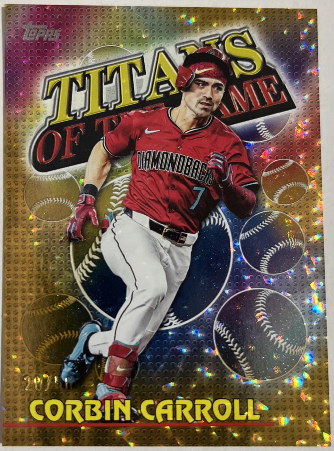 2026 Topps Titans Of The Game Corbin Carroll [Gold Crackleboard] #TOG-6 card