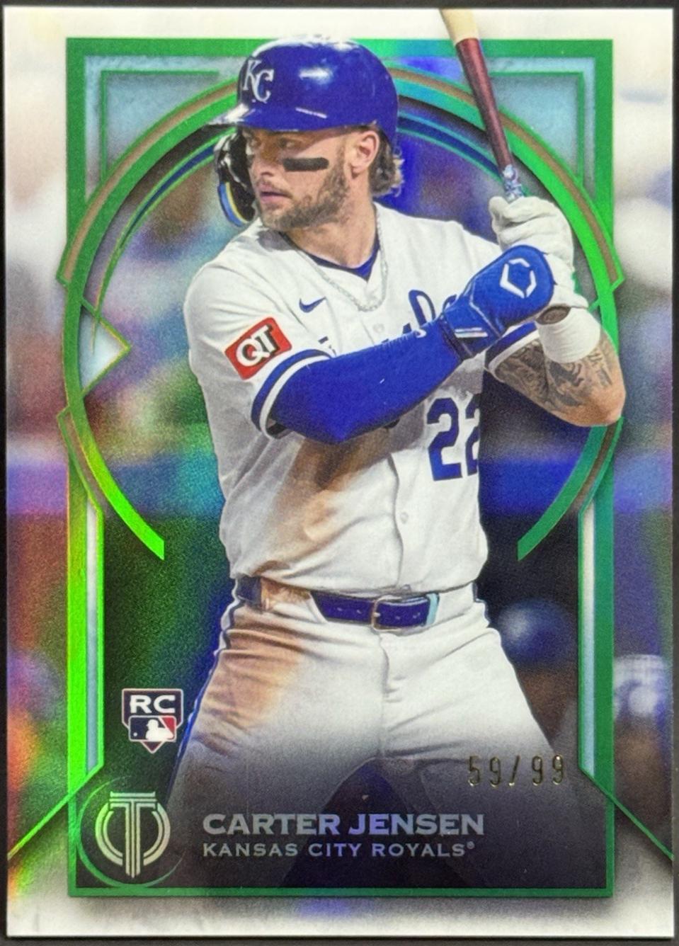 2026 Topps Tribute Carter Jensen [Green] #89 card