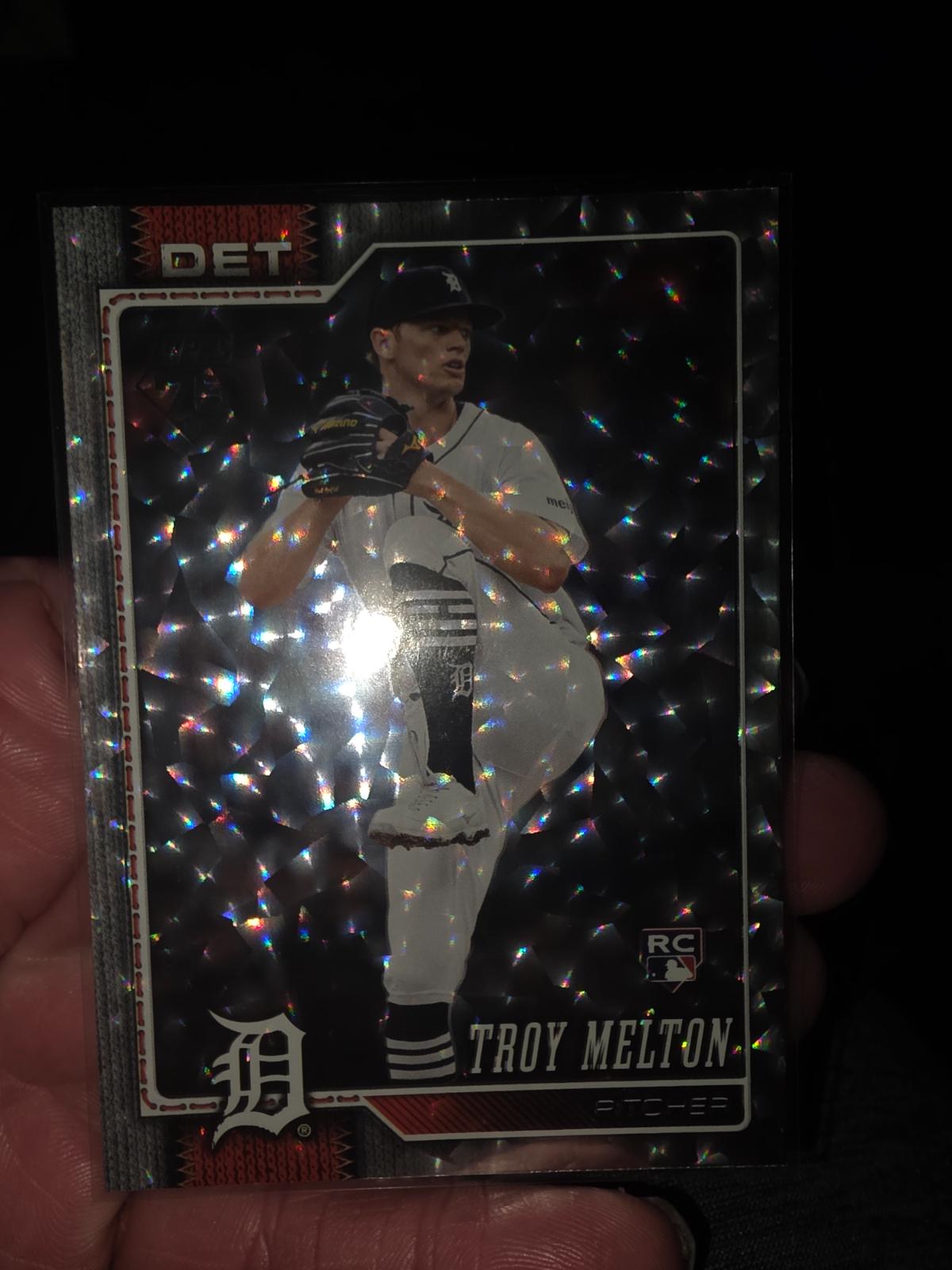 2026 Topps Troy Melton [Silver Crackleboard] #212 card