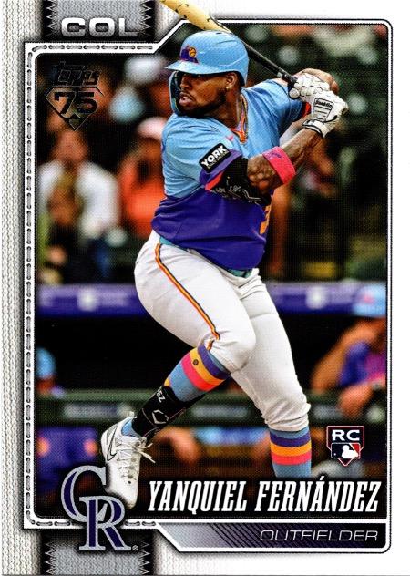 2026 Topps Yanquiel Fernandez #116 card