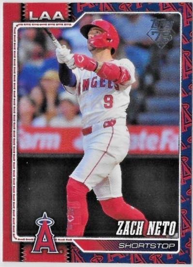 2026 Topps Zach Neto [Team Color Border Variation] #230 card